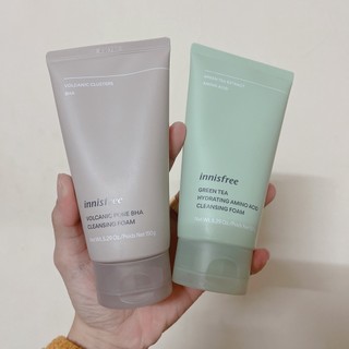 Sữa rửa mặt innisfree trà xanh và tro núi lửa mẫu mới