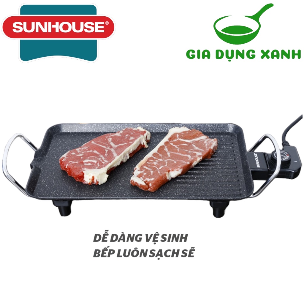 Bếp nướng điện không khói SUNHOUSE SHD4607 hoặc BARETTI BRD462 bảo hành 12 tháng chính hãng