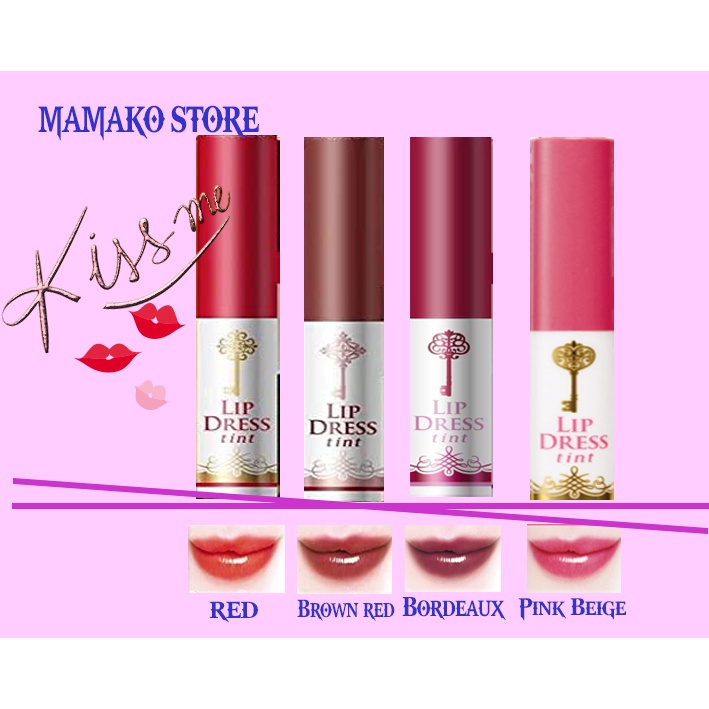 Son không mùi có màu Omi Brothers Menturm Lip Dress Tint 2g chống tia UV với SPF20