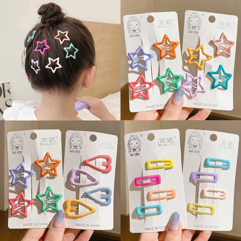 Kẹp Tóc Mini Hình Ngôi Sao Nhiều Màu Sắc Dễ Thương