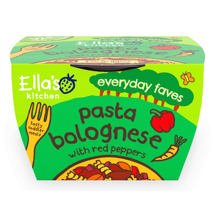 Cháo, Mỳ Nui thịt hầm rau củ hữu cơ ăn dặm Ella's Kitchen cho bé từ 12 tháng 200g - Bữa ăn chính dinh dưỡng