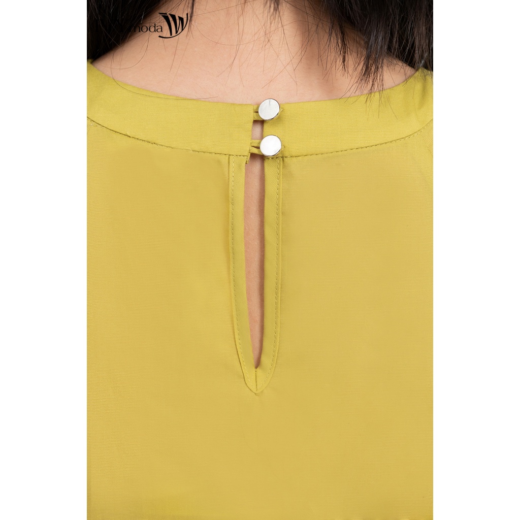 Áo lụa phối viền bèo nữ IVY moda MS 16B9450