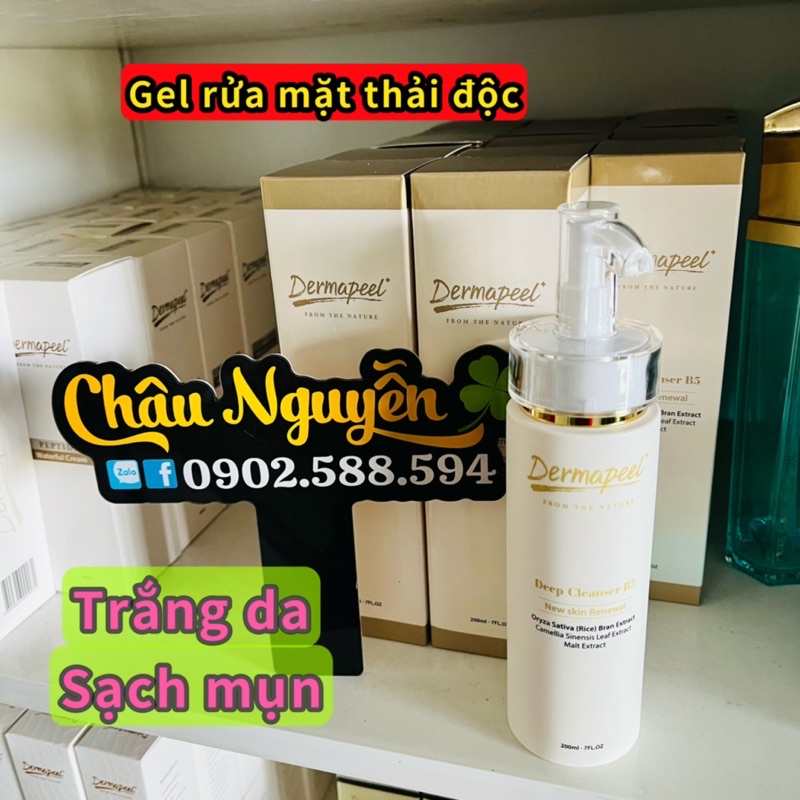 Gel rửa mặt thải độc Dermapeel.