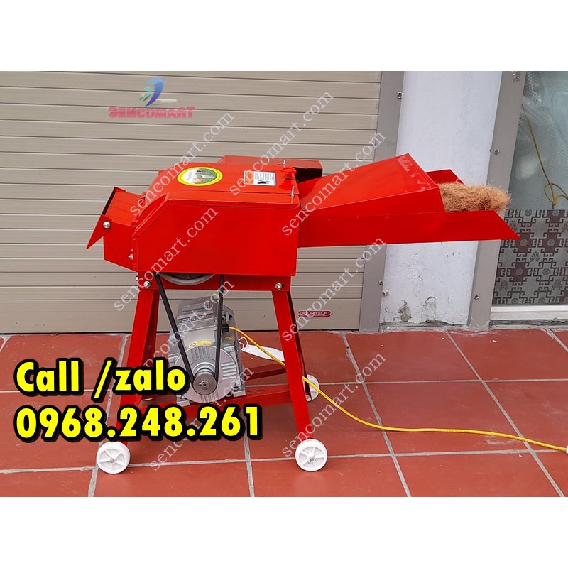 Máy băm đa năng , động cơ 3KW băm rơm, xơ dừa, thân cây ngô, mía