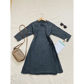Đầm, Váy Len Xẻ Tà FREESIZE, BIGSIZE, 2hand