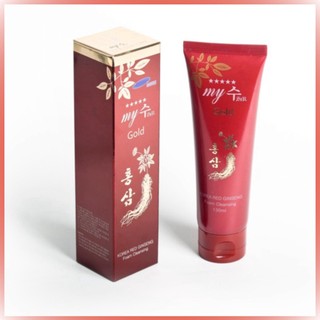Sữa rửa mặt hồng sâm My Gold hàn quốc chính hãng hộp đỏ tuýp 120g
