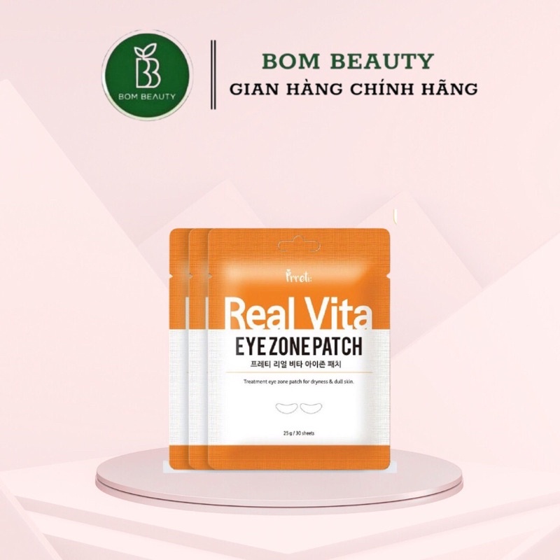 Mặt nạ vùng mắt Prreti Real Vita Eyezone Patch (1 túi 30 miếng)