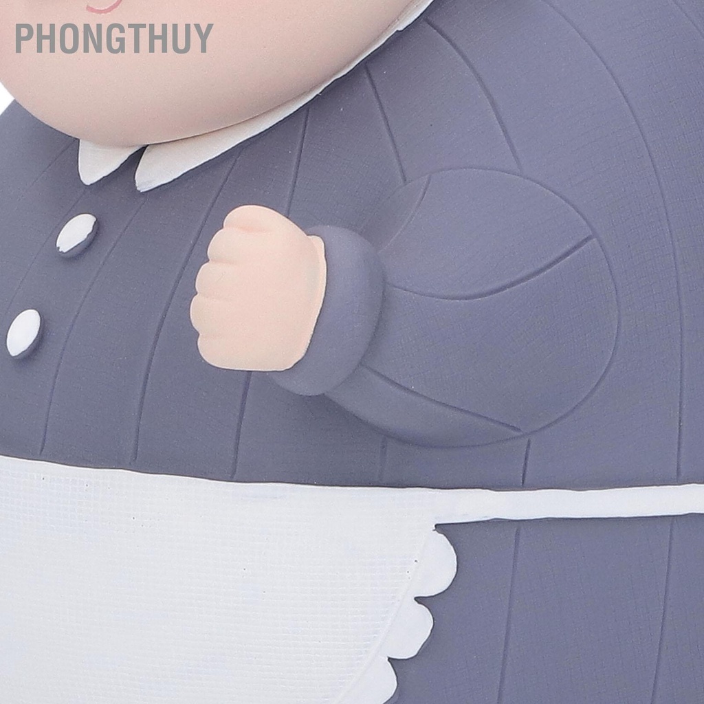 PhongThuy Con Heo Đất Bà Già Với ​​Giỏ Nhỏ Trang Trí Vinyl Thủ Công Cho Cha Mẹ