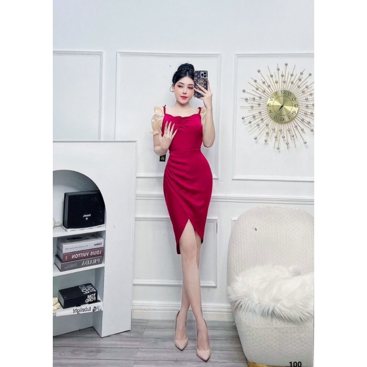 SIÊU SALE ĐẦM PHI THUN THIẾT KẾ HAI DÂY , ÔM CƠ THỂ SANG TRỌNG KHI ĐI CHƠI , DỰ TIỆC UP SHOP HHP