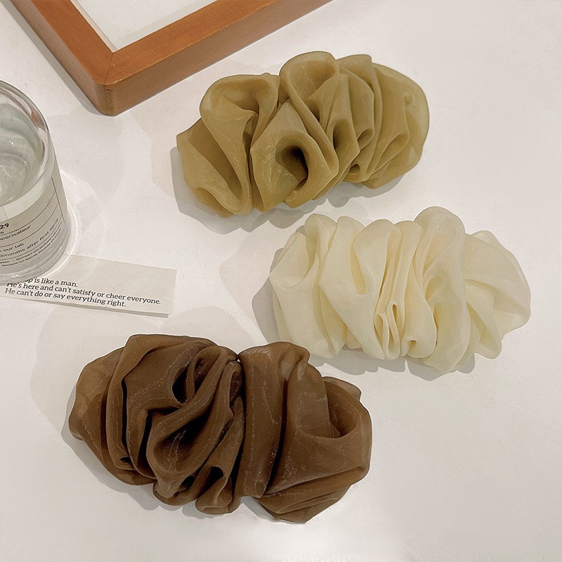 Kẹp Tóc Dạng Muỗng Xếp Ly Đa Năng Thời Trang Hàn Quốc Cho Nữ