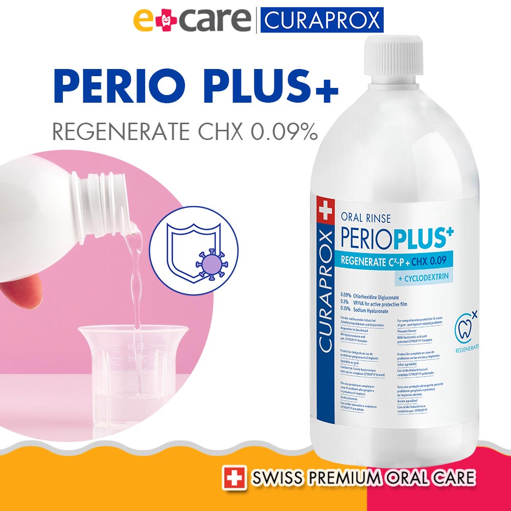 Nước súc miệng ngừa sưng viêm nướu Curaprox Perio Plus 900ml - Thụy Sĩ