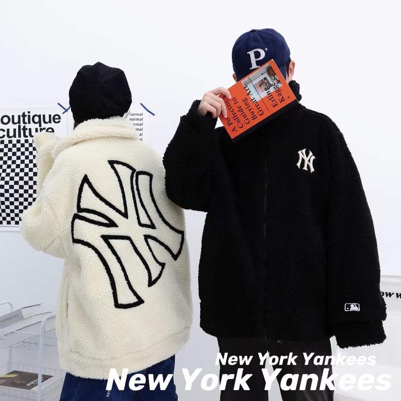 ÁO KHOÁC MLB LÔNG CỪU