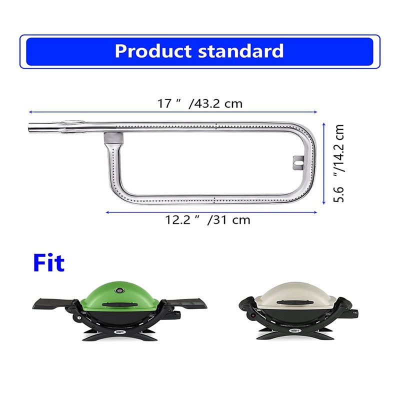 Ống Lò Nướng Bằng Thép Không Gỉ 60040 Cho Q100, Q120, Q1000, Q1200, 386002, 516002, 516001, 50060001