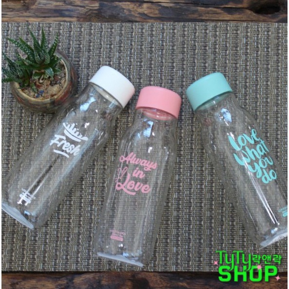 Bình nước Lock&Lock Milky dung tích 500ml nhựa PET BPA Free HAP654 - HÀNG CHÍNH HÃNG