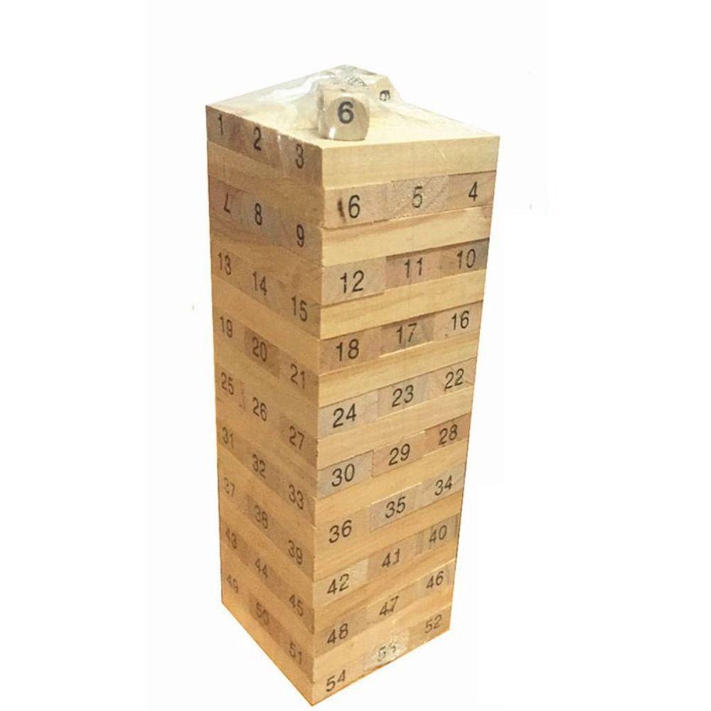 Bộ Đồ Chơi Xếp Tháp Gỗ Kỹ Thuật Số REBUY1 Rèn Luyện Trí Thông Minh