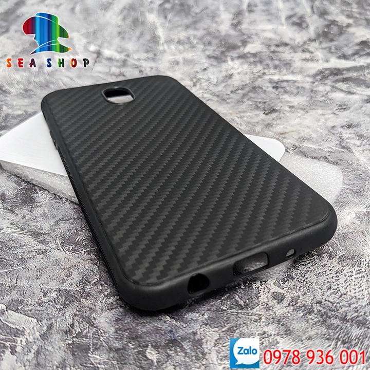 Ốp lưng Samsung Galaxy J7 Pro / SM-J730 Vân Carbon -chống sốc - chống trơn trượt - Siêu bền