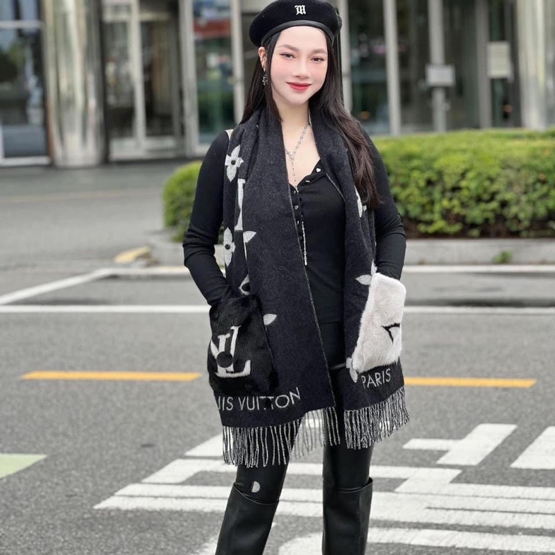 Khăn choàng cổ dạ cao cấp unisex , khăn choàng mùa đông kích thước65x180cm