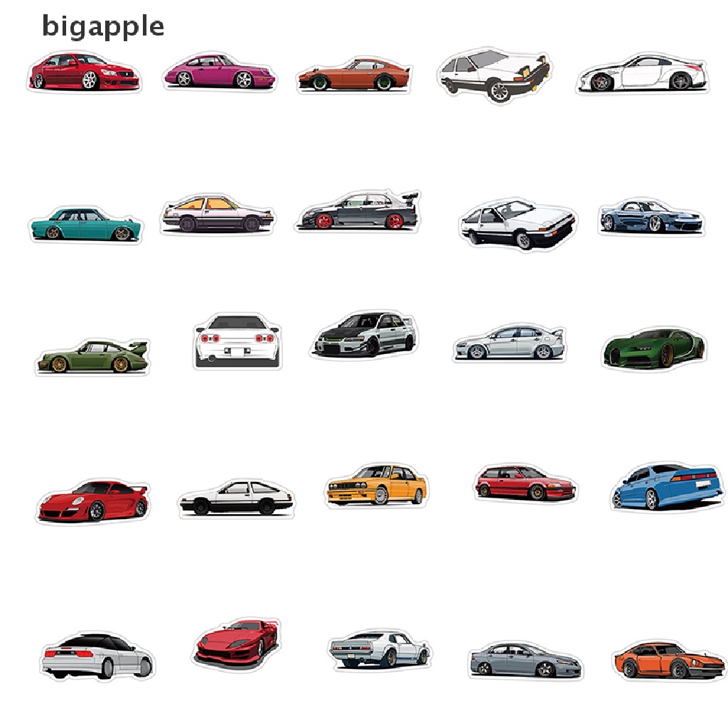 Set 100 Sticker Họa Tiết Graffiti Dán Trang Trí Xe Hơi Tiện Dụng