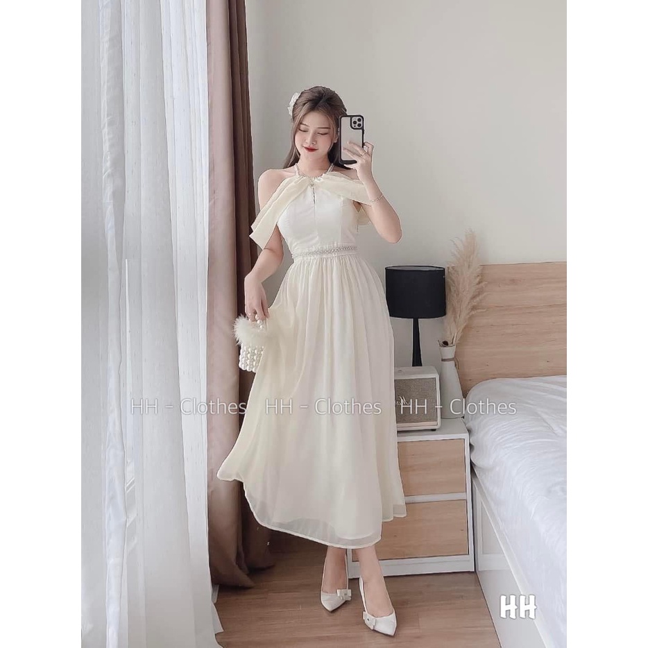 ĐẦM TƠ CỔ NGỌC RỚT VAI  3007733