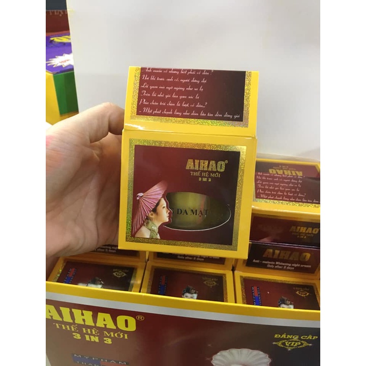 Kem dưỡng Aihao trắng da mặt 3 in 1 thế hệ mới