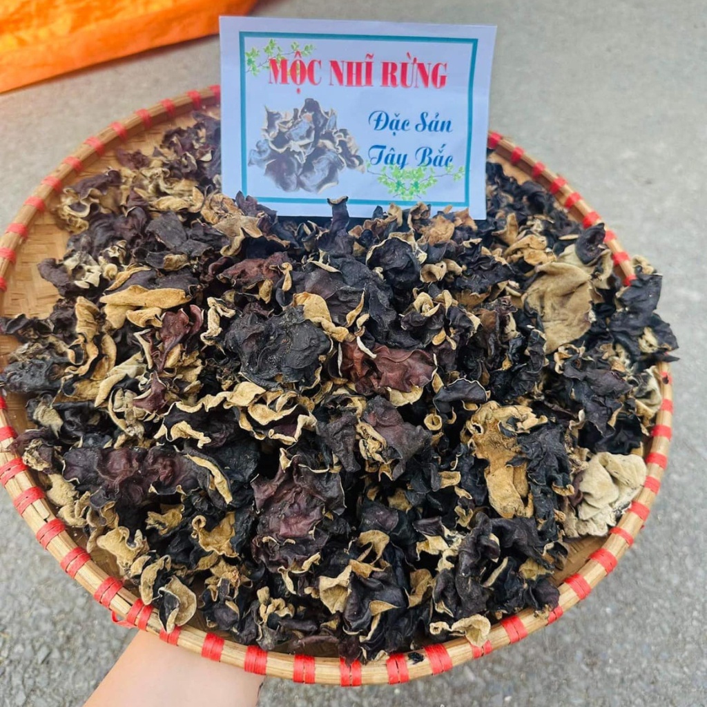 Mộc nhĩ rừng khô cao cấp loại 1 ngon giòn, không tẩm hóa chất, tai nấm to.  Đặc sản mộc nhĩ đen, nấm mèo khô Tây Bắc