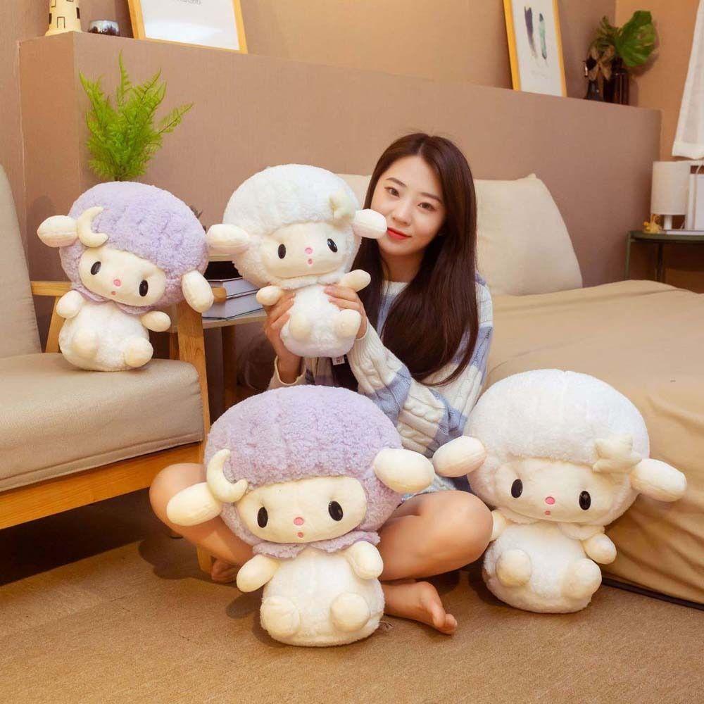 REBUY1 Cừu Nhồi Bông Cotton Kiểu Dáng Hoạt Hình Dễ Thương Dành Cho Bé