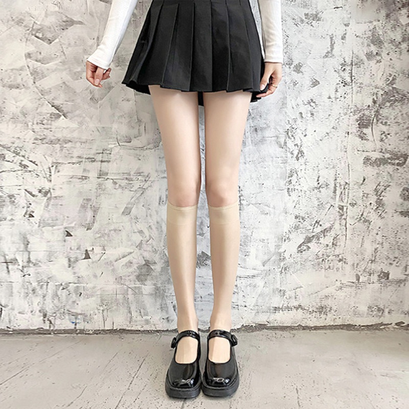 Tất nữ dài tàng hình thật chân giúp che đi khuyết điểm, Vớ nữ cao cổ siêu mỏng thoáng mát DOPICO T4914