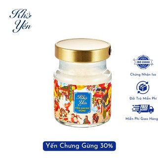 Yến chưng sẵn vị gừng phục hồi sức khỏe 10 hủ - khả yến - quà tặng kèm