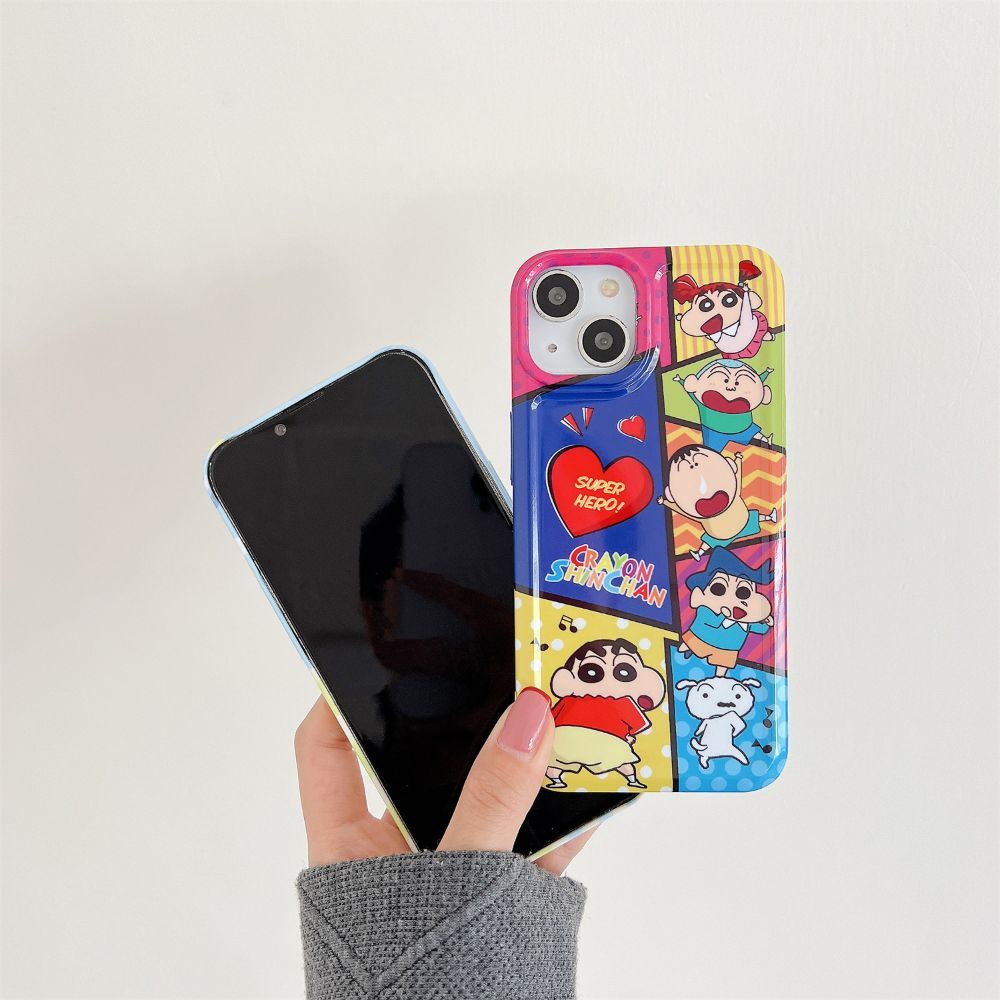 Ốp Điện Thoại tpu Mềm Kiểu Mảnh Ghép In Hình Hoạt Hình Dễ Thương Cho iphone 14 13 12 11