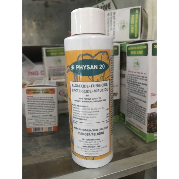 Physan 20 nhập khẩu Mỹ (chai 100ml) chuyên dùng cho hoa Phong Lan