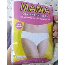 LỐC 5 QUẦN LÓT GIẤY MAMA (CÓ ĐÁY COTON) CHO MẸ ĐI SANH