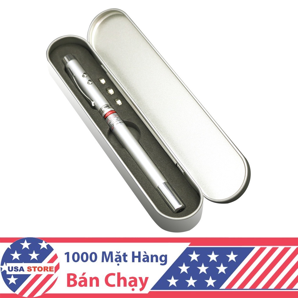 Bút Laser Thuyết Trình Hộp Nhôm Kéo Dài 45cm