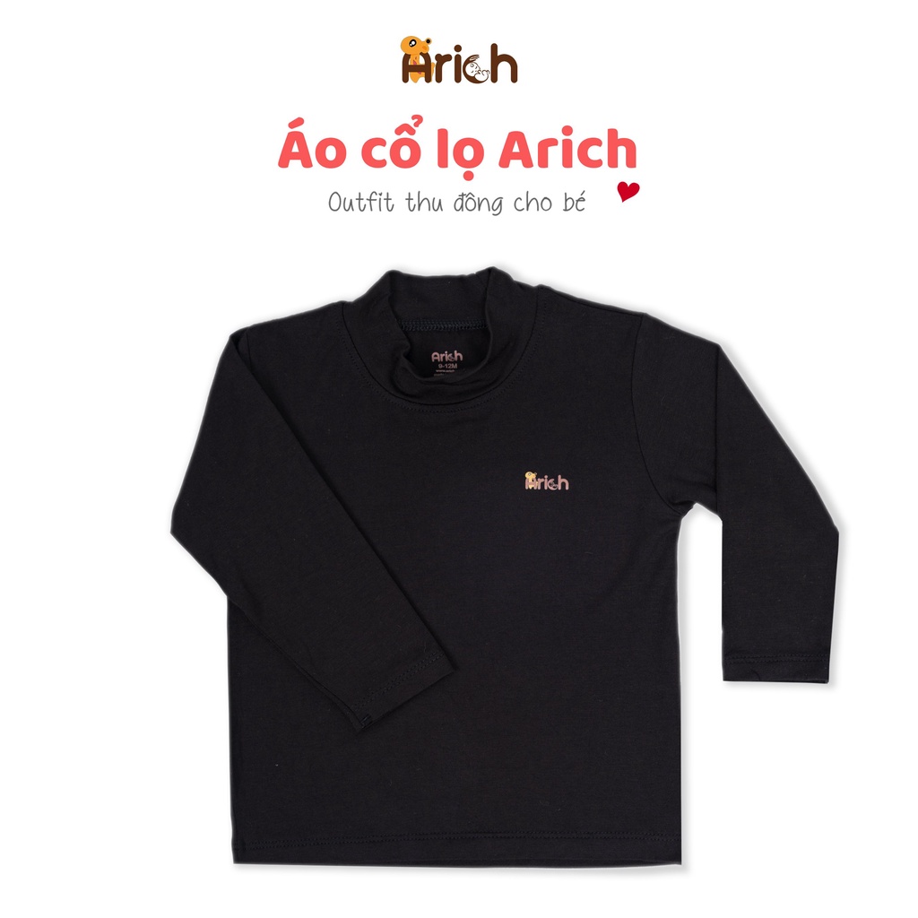 Áo cổ lọ giữ nhiệt sợi tre pettit Arich cho bé từ 9 tháng đến 6 tuổi