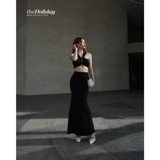EVOL - Đầm Midi Cut-out gài trước - XOXO Midi Dress