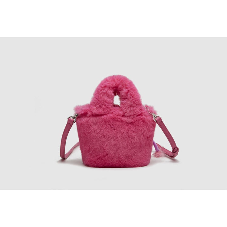 Túi Xách Nữ Túi Đeo Chéo Phủ Lông Hình Quái Vật Nhỏ Dễ Thương Thời Trang Thu Đông Cho Nữ