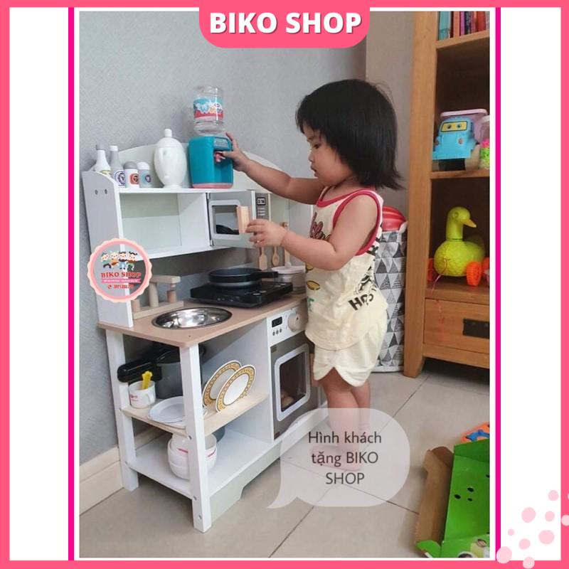 Đồ chơi bếp Lắp ghép màu ghi xám 86cm - Đồ chơi gỗ cho bé - Biko Shop