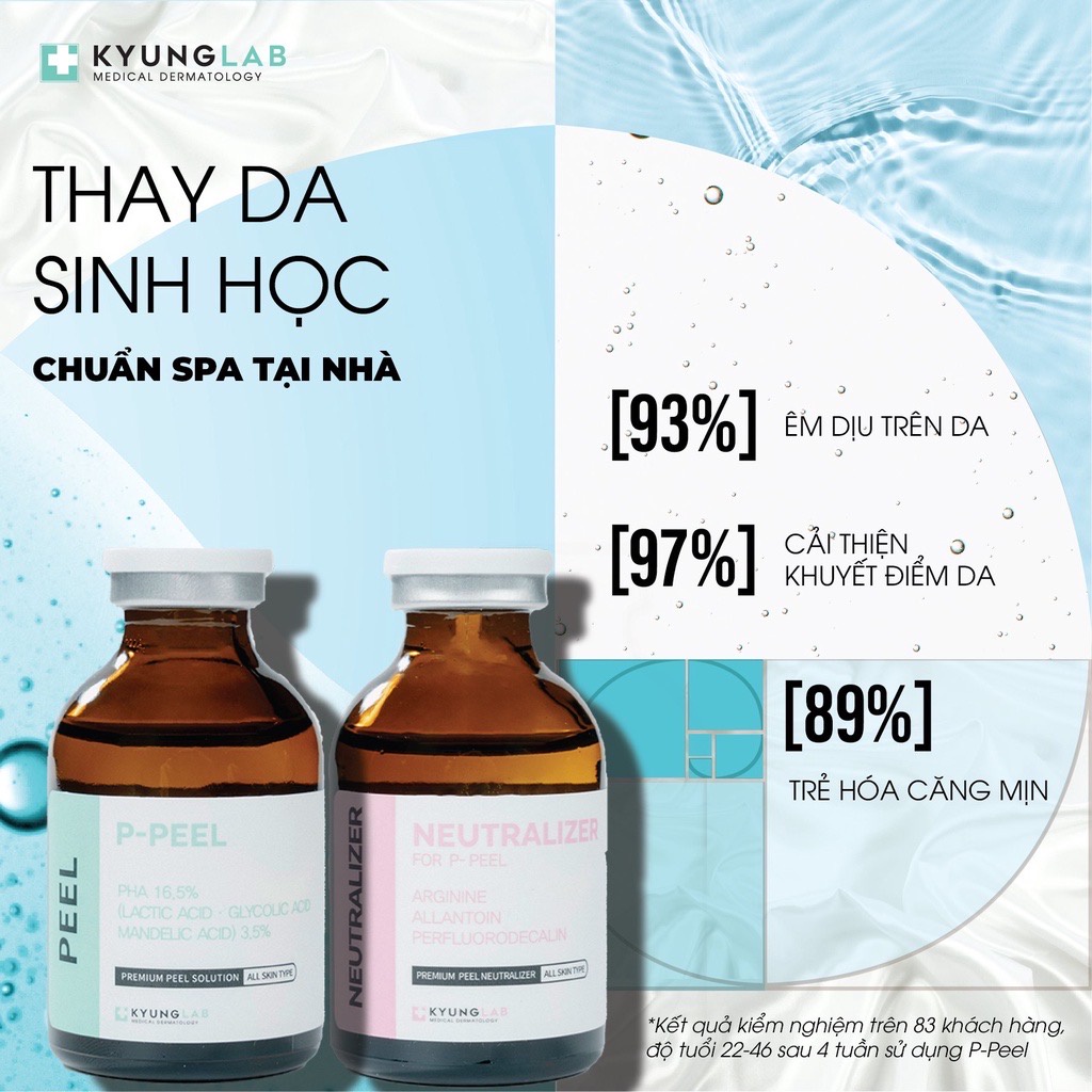 Peel da KyungLab P-Peel + Neutralizer thay da sinh học - tái sinh làn da không gây bong tróc da