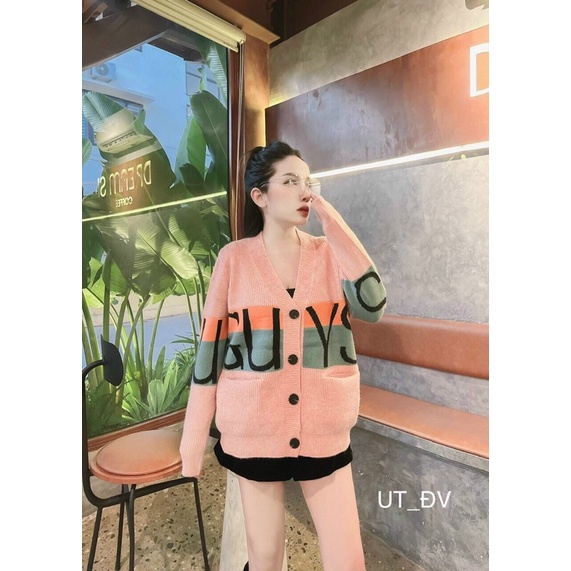 Aso Cardigan chữ quảng châu cao cấp