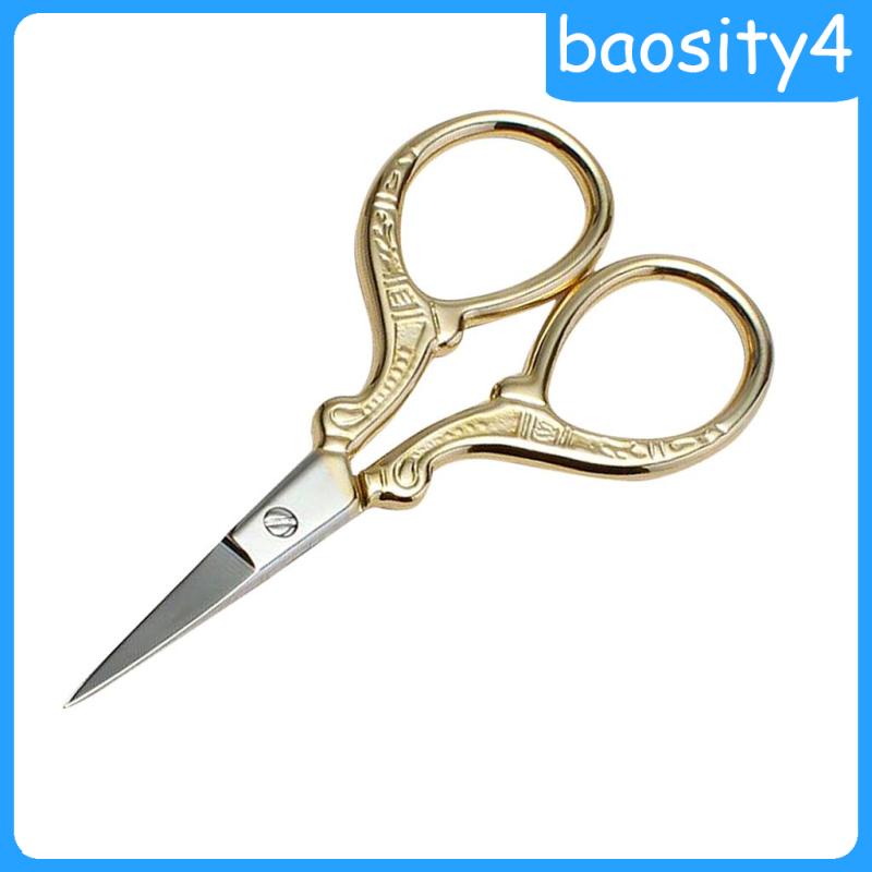 Kéo Tỉa Lông Mày / Râu / Mũi / Râu Bằng Thép Không Gỉ Thoải Mái Cho Nam