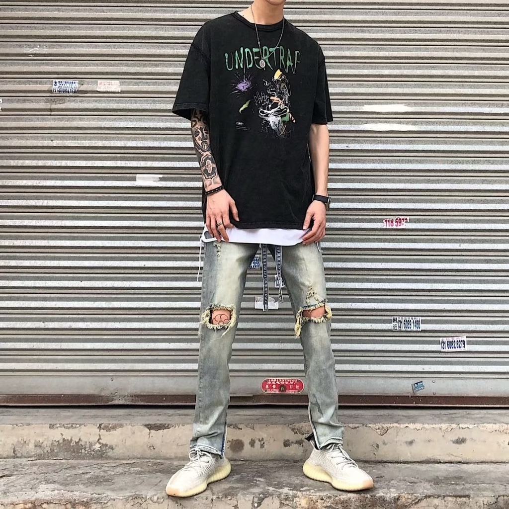 [M-3XL] Quần Jean Ống Suông Có Thể Giặt Được Thời Trang Mùa Thu Mới Năm 2022 Dành Cho Nam