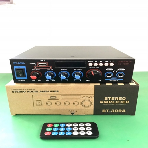 Amply mini karaoke, ampli bluetooth BT-309a loại xịn công suất cao