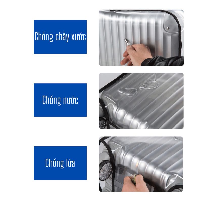 Bọc vali trong suốt sz 20-24-26-28