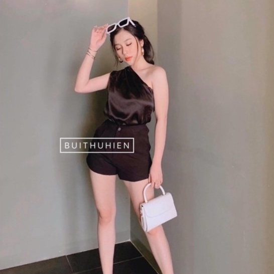 Áo Lệch Vai Phi Bóng Chanh Xả Dễ Phối Đồ