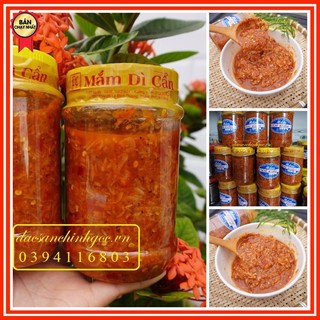 Mắm tép, mắm ruốc nguyên con Dì Cẩn đặc sản nổi tiếng Đà Nẵng hộp 500g