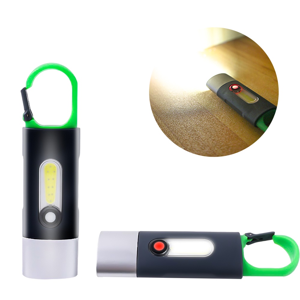 Đèn LED COB Mini Sạc USB Chống Thấm Nước Siêu Sáng Gắn Thắt Lưng Tiện Dụng