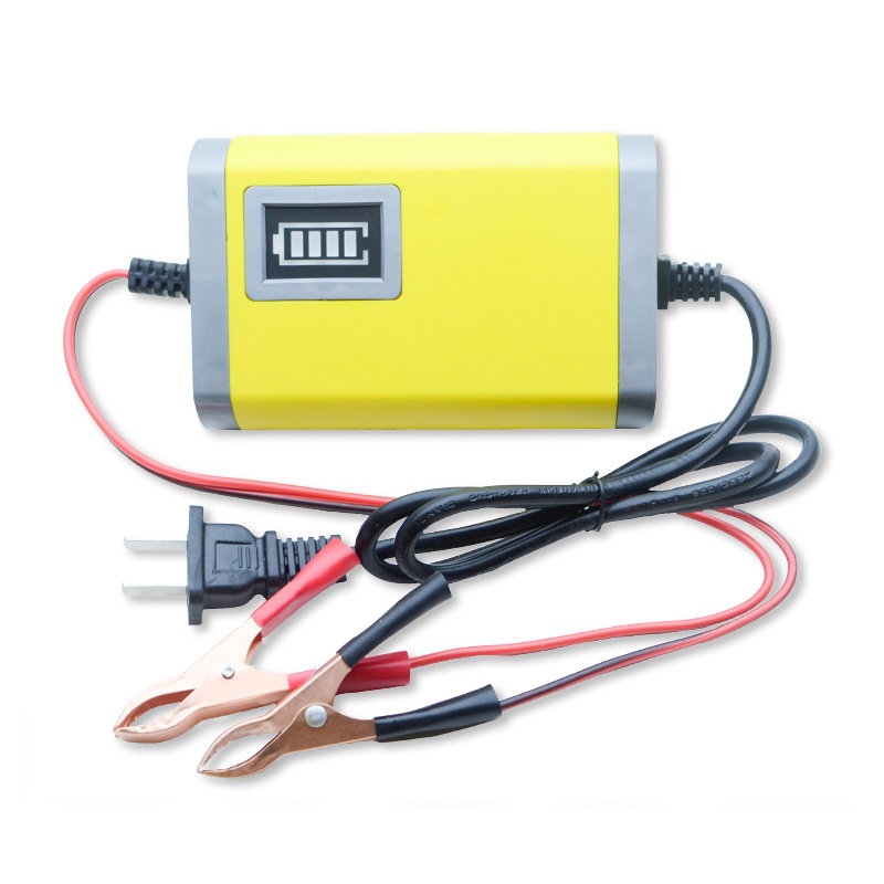 Bộ Sạc Ắc Quy Thông Minh Tự Ngắt 12V-2AH, Máy Sạc Ắc Quy Xe Máy, Ô Tô.