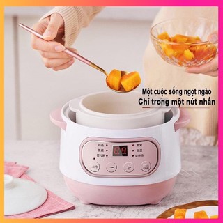 Nồi nấu cháo chậm seka gt68 cho bé ăn dặm nồi hầm cháo, kho cá chậm, hầm cách thủy, ninh cháo cho bé 4 in 1