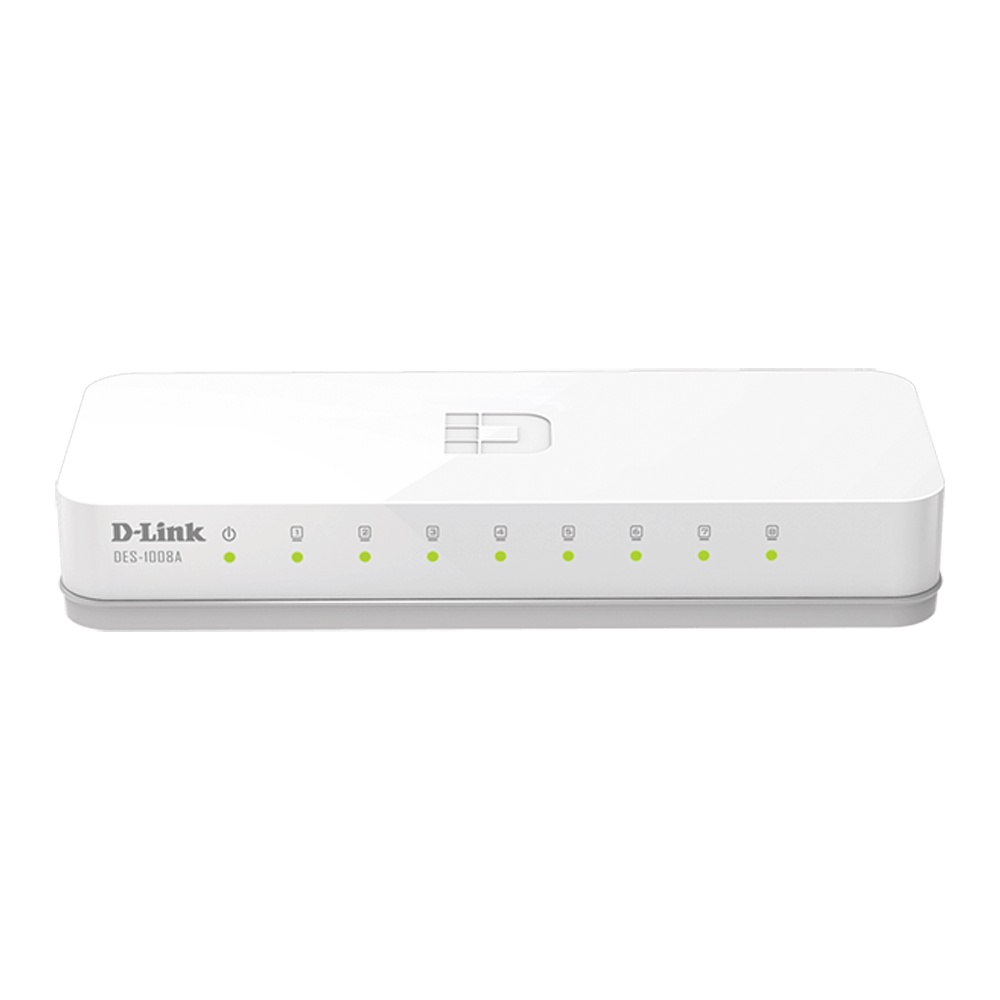 BỘ CHIA MẠNG DLINK DES-1008A Switch 8 cổng 10/100 - Hàng Chính Hãng