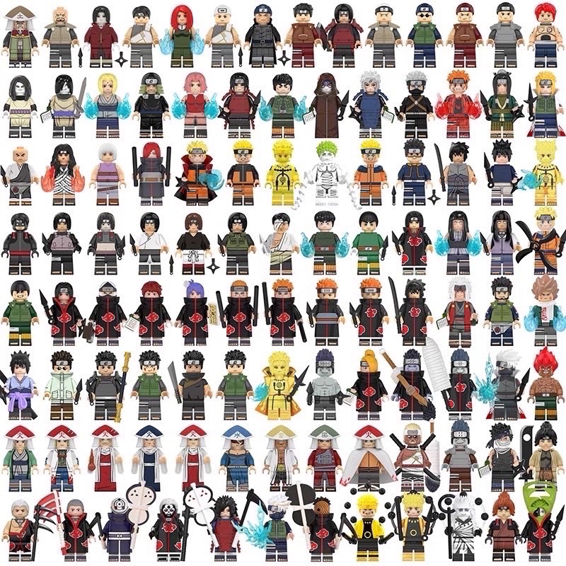 Lego NARUTO Shippuden Minifigure Lắp Ráp Mô Hình Animie Naruto shippuden Tổng Hợp