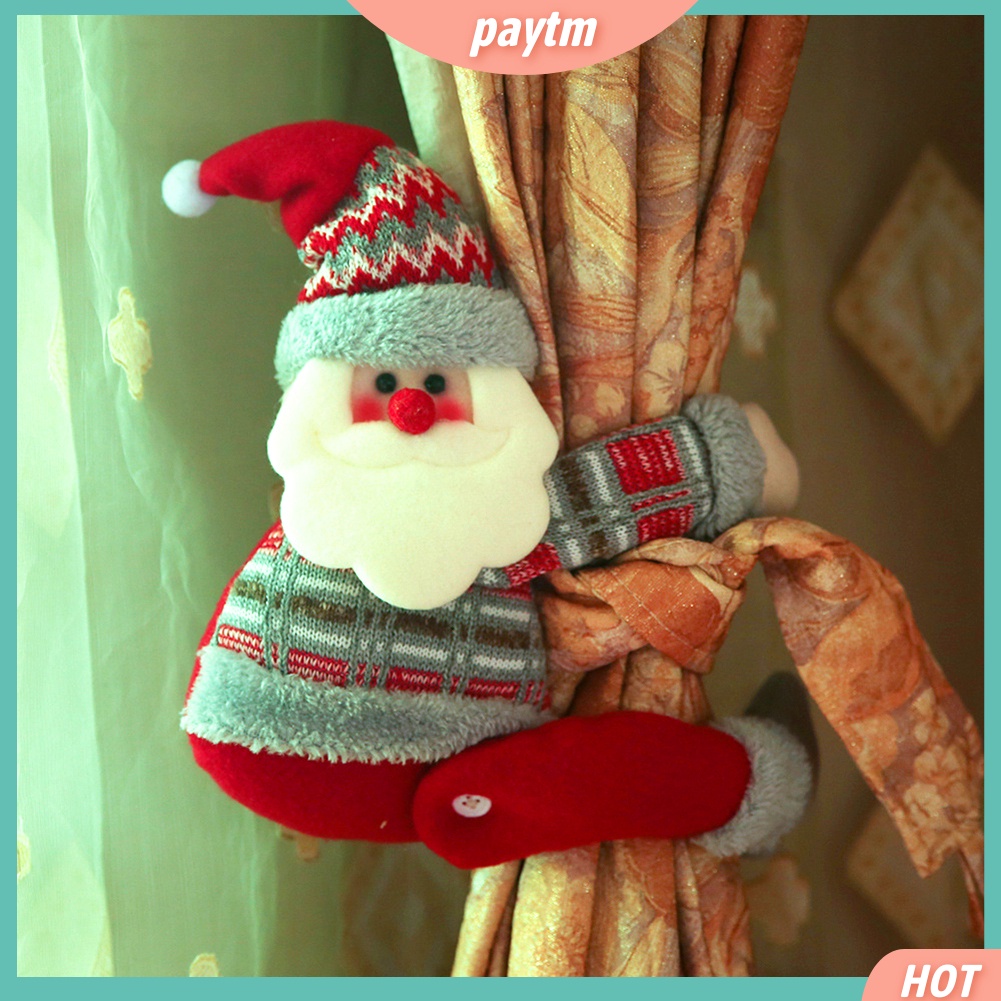 [PTM] Dây Buộc Rèm Cửa Sổ Họa Tiết Giáng Sinh Trang Trí Phòng